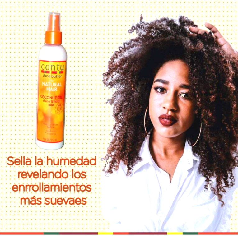 Cantu Natural Hair - Coconut Oil Shine & Hold Mist leche colombia tienda onlineshoppingcenterg centro de compras en linea